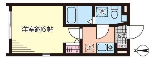 BE GRAND菊川(1K/3階)の間取り写真