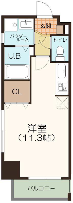 ミリオレビータ金山(ワンルーム/7階)の間取り写真