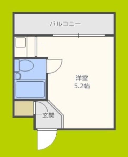 宝楽トレジャー(ワンルーム/4階)の間取り写真