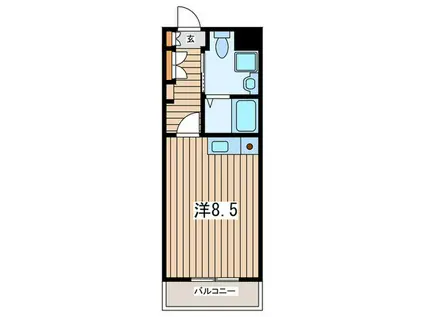日吉セントラルアネックス(ワンルーム/2階)の間取り写真