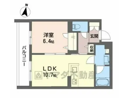 JS HOUSE(1LDK/2階)の間取り写真