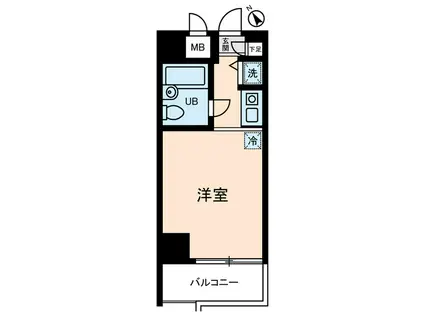 ダイホープラザ三ノ輪(ワンルーム/2階)の間取り写真