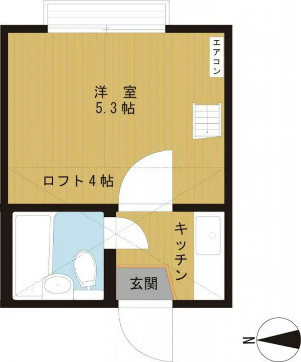 蓬莱コーポラス 1階階 間取り
