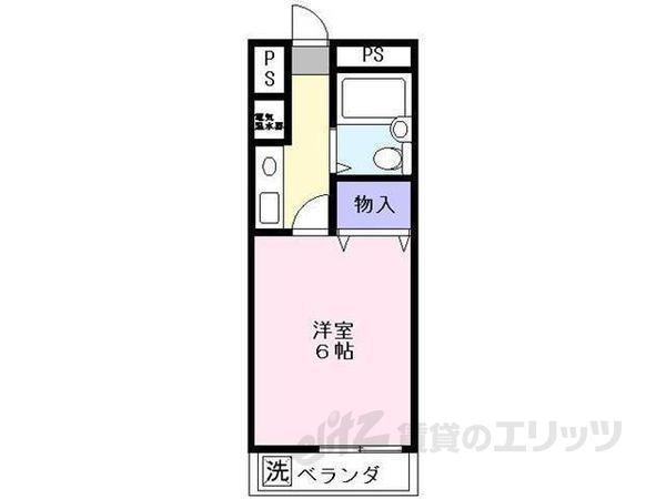 ホワイトハイツ(1K/2階)の間取り写真
