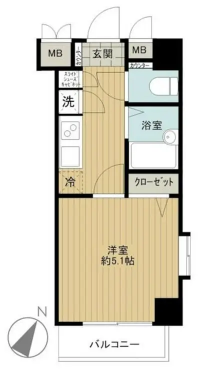 トーシンフェニックス初台 2階階 間取り