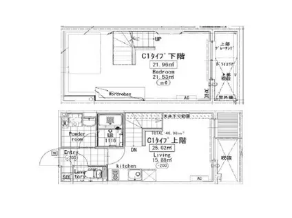 プライマル駒沢大学旧GRAN PASEO駒沢大学(1LDK/B1階)の間取り写真