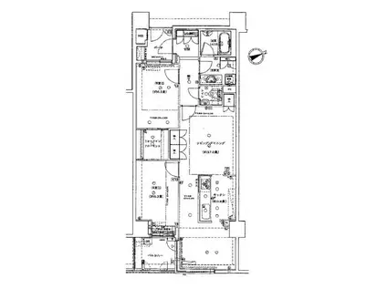 グローリオ吉祥寺本町(2LDK/9階)の間取り写真