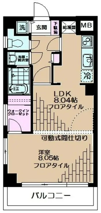 ラフレシール市川 4階階 間取り