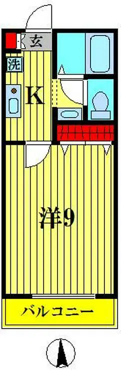 リバーアップ六実 2階階 間取り