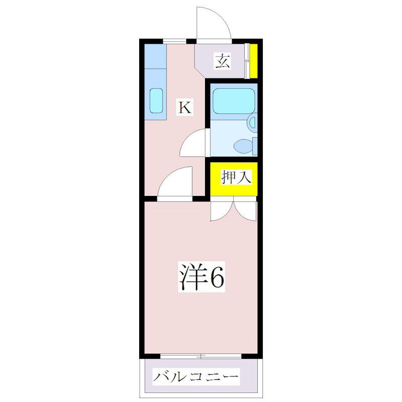 RAFTEL(1K/4階)の間取り写真