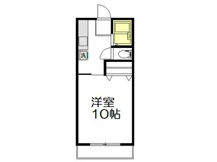 南阿佐谷レジデンス(1K/1階)の間取り写真