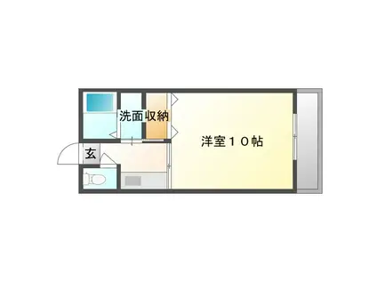 旭原大丸マンションA棟(1K/1階)の間取り写真