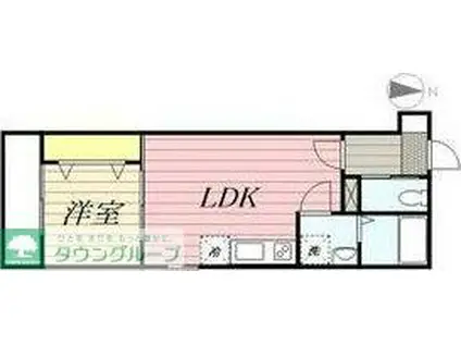 GRACE HILLS II(1LDK/1階)の間取り写真