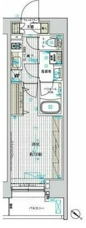 フュージョナル浅草FOREST 5階階 間取り