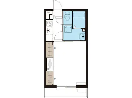 リブリ・江北II(1K/3階)の間取り写真