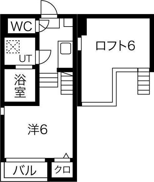 メゾン プラージュ(1K/1階)の間取り写真