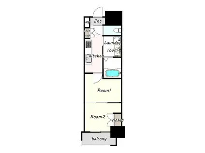 CLUB ORIENT NO.103(2K/10階)の間取り写真