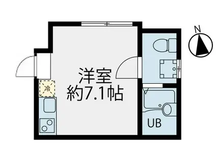T-SQUARE(ワンルーム/3階)の間取り写真