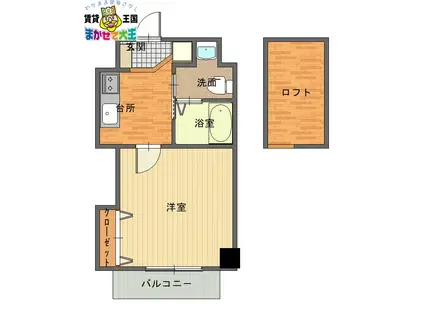 リファレンス長崎大学前(1K/5階)の間取り写真