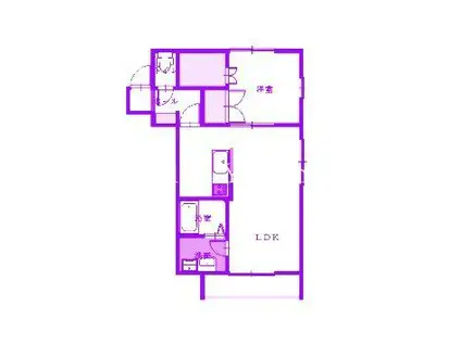 IL PALAZZO(1LDK/3階)の間取り写真