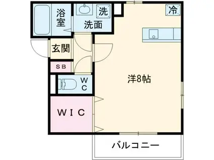 リベラルコート(ワンルーム/3階)の間取り写真