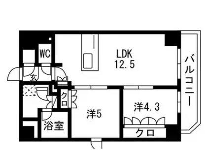 TRADIS両国III TRADIS両国III(2LDK/5階)の間取り写真