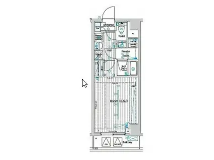 プライズ用賀(1K/5階)の間取り写真
