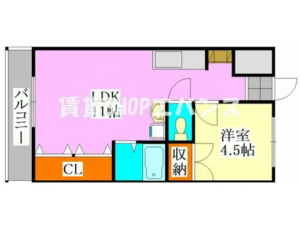 アイ・ビレッジ津田沼(1LDK/1階)の間取り写真