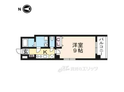 メゾン・マロン(1K/3階)の間取り写真