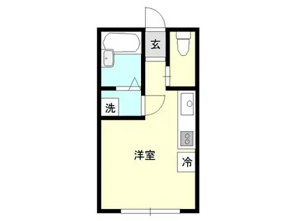 ティーエスミキハイツ2(ワンルーム/3階)の間取り写真