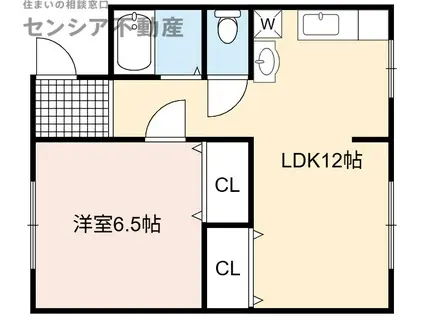 CORPO神路(1LDK/3階)の間取り写真