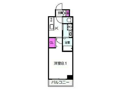 MS´PALAZZO JOTO(1K/7階)の間取り写真