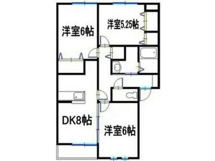 アーバンコートIII(3DK/2階)の間取り写真