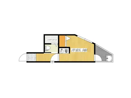 IKEZAWAビル(ワンルーム/3階)の間取り写真