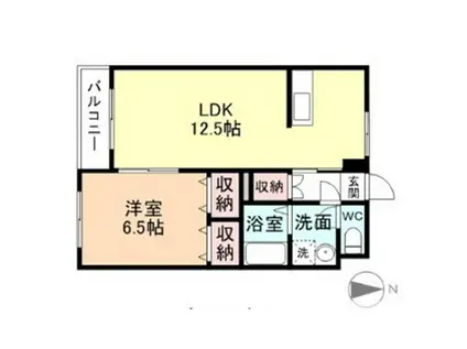 メゾンK&M VII(1LDK/2階)の間取り写真