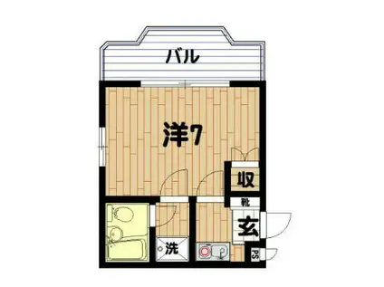 プルミエール2番館(1K/3階)の間取り写真