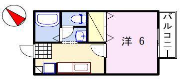 ＪＲ姫新線 余部駅 徒歩22分 2階建 築31年(1K/2階)の間取り写真