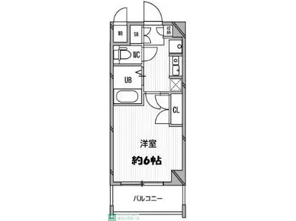 スペーシア高円寺II(1K/3階)の間取り写真