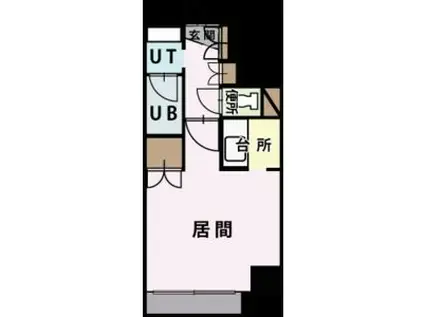 トラストコート17(1K/6階)の間取り写真