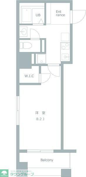 S-FORT 柏(1K/8階)の間取り写真