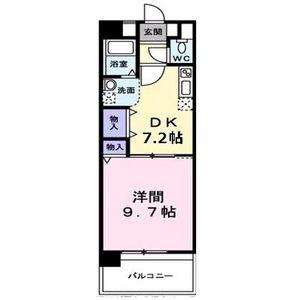 GRANCE KOTOBUKI(1DK/6階)の間取り写真