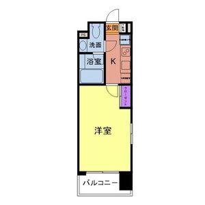 プレスタイル博多ノース(1K/9階)の間取り写真