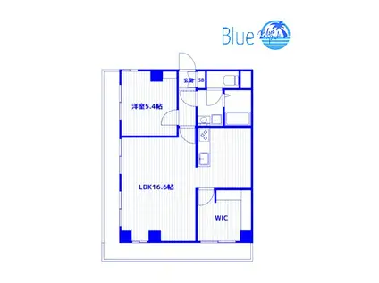 WOOD BELLIII(1LDK/2階)の間取り写真