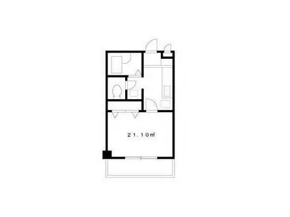 キャナルコート(1K/3階)の間取り写真