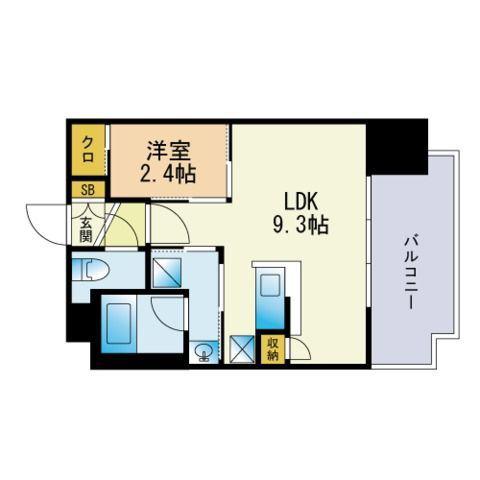 グランフォーレプライム高宮(1LDK/7階)の間取り写真