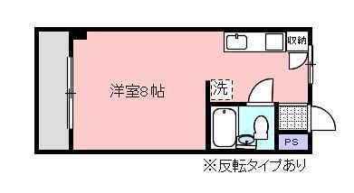 サンヴェルデ太田(ワンルーム/3階)の間取り写真
