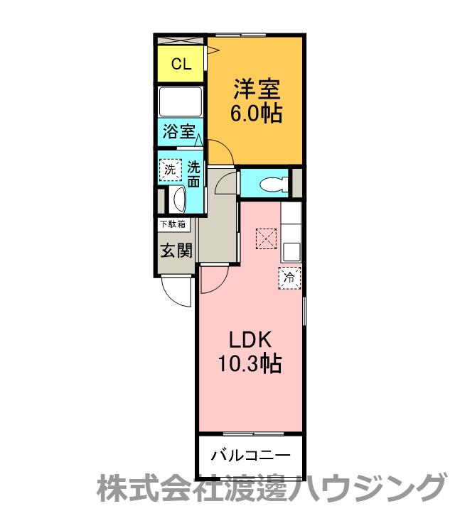 サンリット(1LDK/1階)の間取り写真