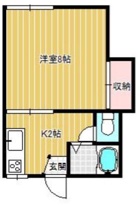 サンコーポ(1K/1階)の間取り写真