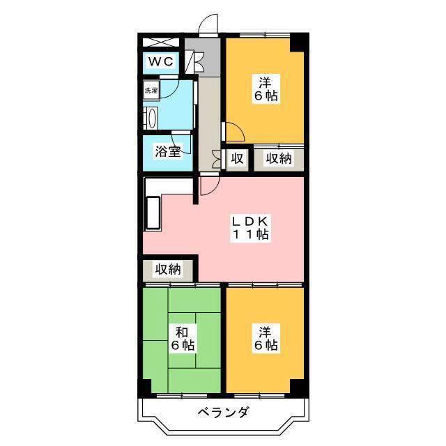 ニューエステート善福寺(3LDK/1階)の間取り写真