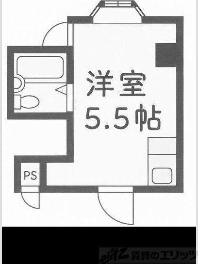 昭和グランドハイツ第二菅栄(ワンルーム/7階)の間取り写真